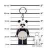 Kulcstartó, LED világítással, LEGO Panda Guy (LLGLKE195H)