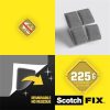 Ragasztó négyzetek, kétoldalas, eltávolítható, 12,7x12,7 mm, 3M SCOTCH Removable (LP108ST64)