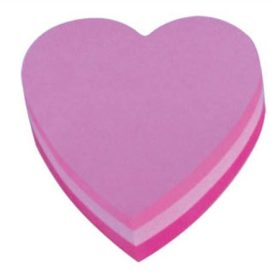 Öntapadó jegyzettömb, szív, 225 lap, 3M POSTIT (LP2007H)