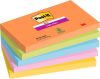 Öntapadó jegyzettömb, 76x127 mm, 5x90 lap, 3M POSTIT Super Sticky Boots, vegyes színek (LP6555SSBO)