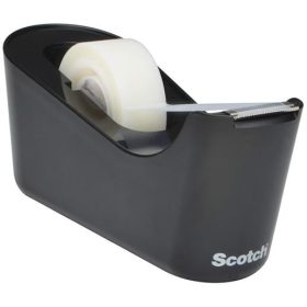   Ragasztószalag-adagoló, asztali, feltöltött, 3M SCOTCH C18, fekete (LPC180453)