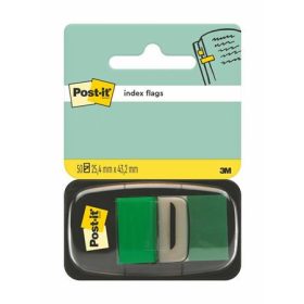   Jelölőcímke, műanyag, 50 lap, 25x43 mm, 3M POSTIT, zöld (LPJ6803)