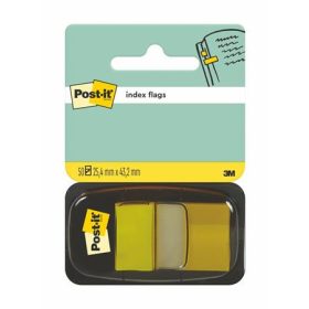   Jelölőcímke, műanyag, 50 lap, 25x43 mm, 3M POSTIT, sárga (LPJ6805)