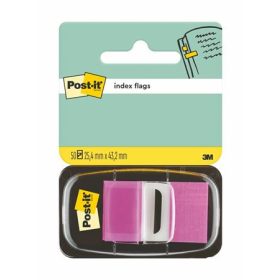   Jelölőcímke, műanyag, 50 lap, 25x43 mm, 3M POSTIT, lila (LPJ6808)