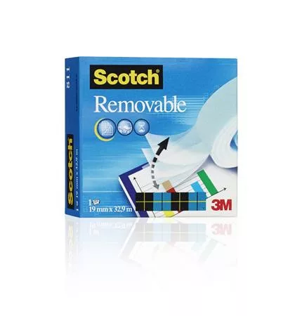 Ragasztószalag, 19 mm x 33 m, eltávolítható, 3M SCOTCH Removable 811 (LPM811R)
