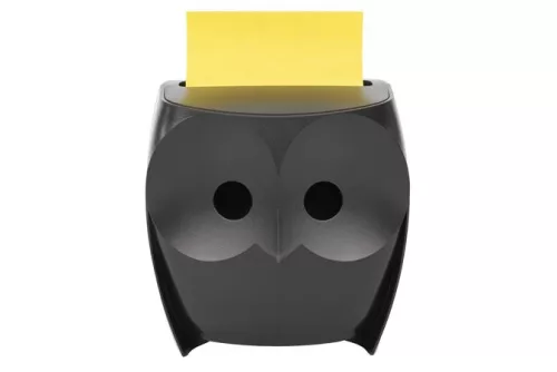 Jegyzettömb adagoló, Z, 3M POSTIT Bagoly, fekete (LPOWL330)