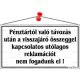 Információs tábla, 22,5x12,5 cm, Pénztártól való távozás után…, fehér (LUIN030)