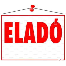 Információs tábla, 35x25 cm, Eladó (LUIN045)
