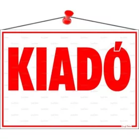 Információs tábla, 35x25 cm, Kiadó (LUIN047)