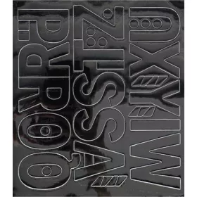   Öntapadós matrica, 5 cm-es, betűlap, ABC második fele, fekete (LUIN140)