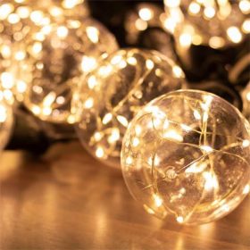   Fényfüzér, kül- és beltéri, 200 db microLED, melegfehér, 4,5 m, HOME Party (LUSE004)