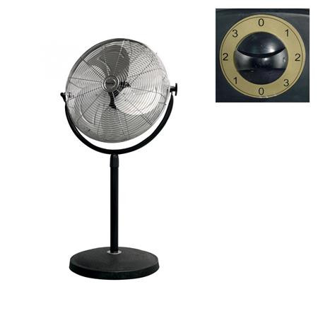 Álló  ventilátor, fém,  45 cm, 100 W, HOME, fekete (LUSE043)