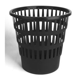   Papírkosár, 15 l, VICTORIA FACILITY, rácsos, fekete (LVRK01)