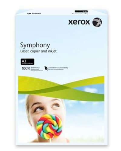 Másolópapír, színes, A3, 80 g, XEROX Symphony, világoskék (pasztell) (LX91953)
