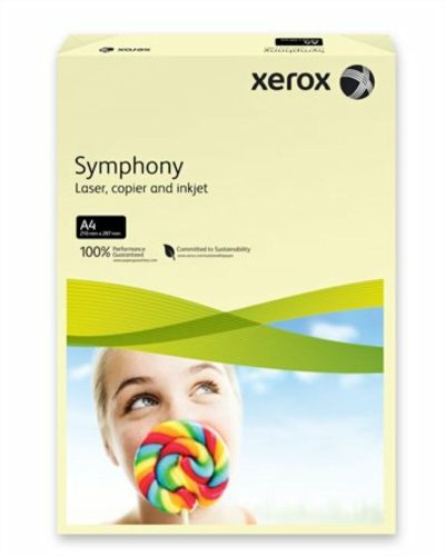 Másolópapír, színes, A4, 160 g, XEROX Symphony, csontszín (pasztell) (LX93219)
