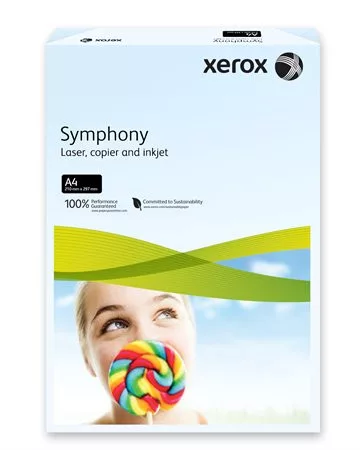 Másolópapír, színes, A4, 160 g, XEROX Symphony, világoskék (pasztell) (LX93222)