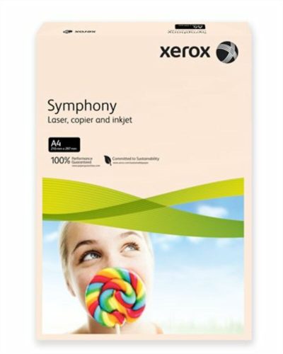 Másolópapír, színes, A4, 160 g, XEROX Symphony, lazac (pasztell) (LX93230)