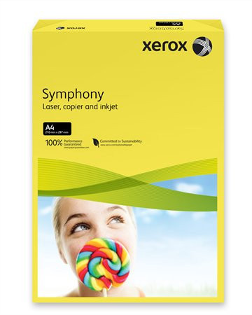 Másolópapír, színes, A4, 80 g, XEROX Symphony, sötétsárga (intenzív) (LX93952)