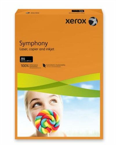 Másolópapír, színes, A4, 80 g, XEROX Symphony, narancs (intenzív) (LX93953)