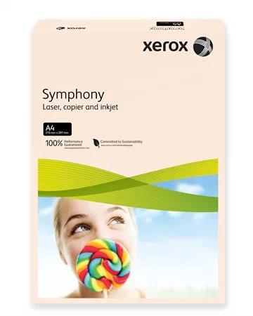 Másolópapír, színes, A4, 80 g, XEROX Symphony, lazac (pasztell) (LX93962)