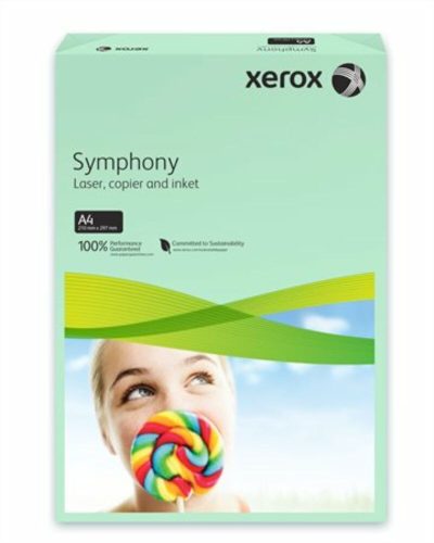 Másolópapír, színes, A4, 80 g, XEROX Symphony, zöld (közép) (LX93966)