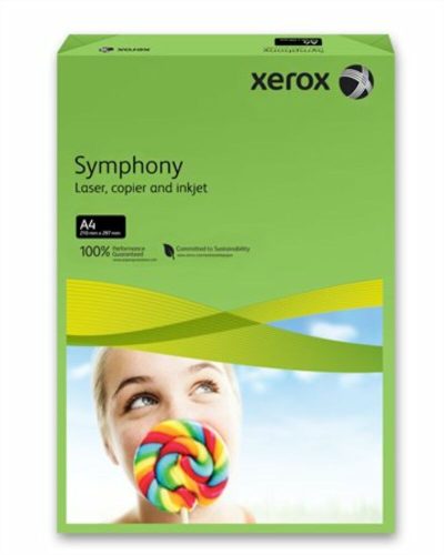 Másolópapír, színes, A4, 160 g, XEROX Symphony, sötétzöld (intenzív) (LX94279)