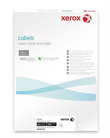 Etikett, univerzális, 105x37 mm, XEROX, 1600 etikett/csomag (LX97407)