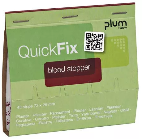 Sebtapasz utántöltő Quick Fix, 45 darabos, vérzéscsillapító, PLUM (ME1066)