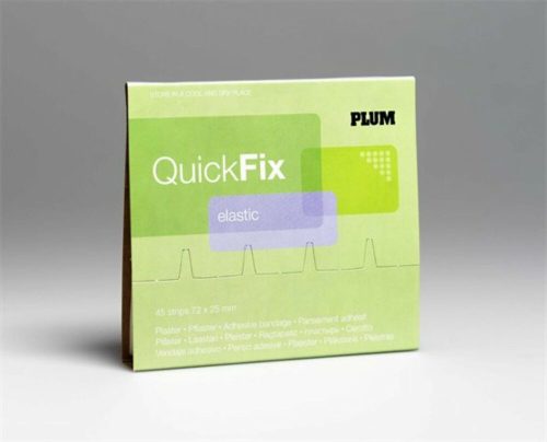 Sebtapasz utántöltő Quick Fix,45 darabos, rugalmas textil,  PLUM (ME7072)