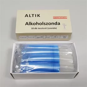   Kémiai alkohol-teszter, befújós, egyszer használható (ME882)
