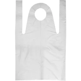 Fóliakötény, fehér, HDPE, tömbösített, 80x125 (ME947)