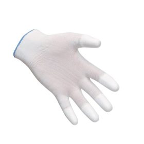 Védőkesztyű, PU ujjvégmártott, S (MED001)