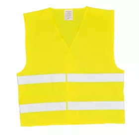 Jelzőmellény, két csíkos, EU szabvány, S/M (MED008)