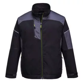   Munkavédelmi kabát, L méret, fekete-szürke, Work (MED193)