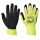 Védőkesztyű, nylon, latexhab, tenyerén mártott, S méret Hi-Vis Grip, sárga (MED263)