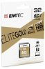 Memóriakártya, SDHC, 32GB, UHS-I/U1, 85/20 MB/s, EMTEC Elite Gold (MESD32GE)