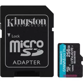   Memóriakártya, microSDXC, 256GB, C10/UHS-I/U3/V30/A2, Gen4, adapter, KINGSTON Canvas Go! Plus (MKMS256CG4)