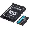 Memóriakártya, microSDXC, 256GB, C10/UHS-I/U3/V30/A2, Gen4, adapter, KINGSTON Canvas Go! Plus (MKMS256CG4)