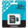 Memóriakártya, microSDXC, 512GB, C10/UHS-I/U3/V30/A2, Gen4, adapter, KINGSTON Canvas Go! Plus (MKMS512CG4)