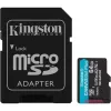 Memóriakártya, microSDXC, 64GB, C10/UHS-I/U3/V30/A2, Gen4, adapter, KINGSTON Canvas Go! Plus (MKMS64CG4)
