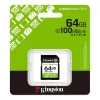 Memóriakártya, SDXC, 64GB, C10/UHS-I/U1/V10, Gen3, KINGSTON Canvas Select Plus (MKS64CS3)
