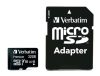 Memóriakártya, microSDHC, 32GB, CL10/U1, 90/10 MB/s, adapter, VERBATIM Premium (MVMS32GHA)