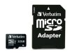 Memóriakártya, microSDHC, 32GB, CL10/U3, 90/45 MB/s, adapter, VERBATIM PRO (MVMS32GP)