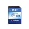 Memóriakártya, SDXC, 128GB, CL10/U1, 90/10 MB/s, VERBATIM Premium (MVS128GH)