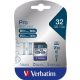 Memóriakártya, SDHC, 32GB, CL10/U3, 90/45MB/sec, VERBATIM PRO (MVS32GP)