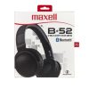 Fejhallgató, vezeték nélküli, Bluetooth, mikrofon, MAXELL B-52, fekete (MXFBT52B)