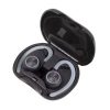 Fülhallgató, vezeték nélküli, Bluetooth, mikrofonnal, LED-es fülhallgató, MAXELL Halo Sport, fekete (MXFBTHSB)