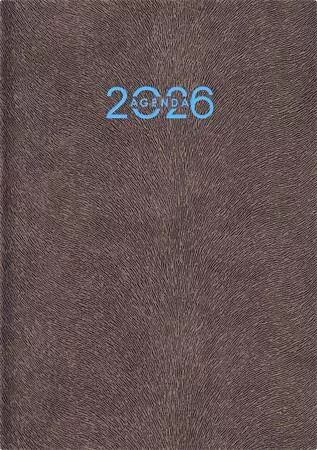 Naptár, tervező, A5, napi, DAYLINER Animal, Grizzly-szürkésbarna (NANA5GU)