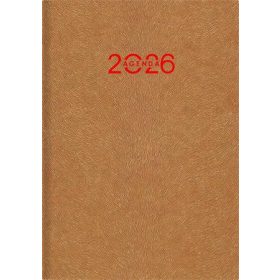   Naptár, tervező, A5, heti, DAYLINER Animal, Gazelle-okker (NANA5HGAU)