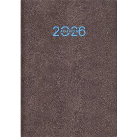   Naptár, tervező, A5, heti, DAYLINER Animal, Grizzly-szürkésbarna (NANA5HGU)